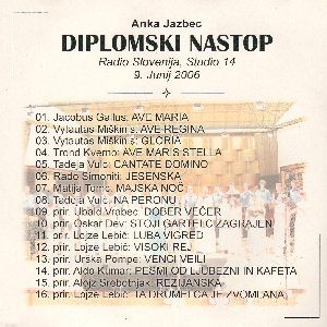 Anka Jazbec - Diplomski nastop